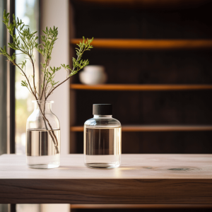 jar filled with batana oil on a shelf