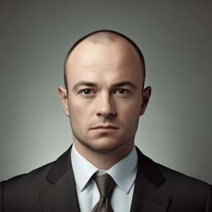 man with male pattern baldness