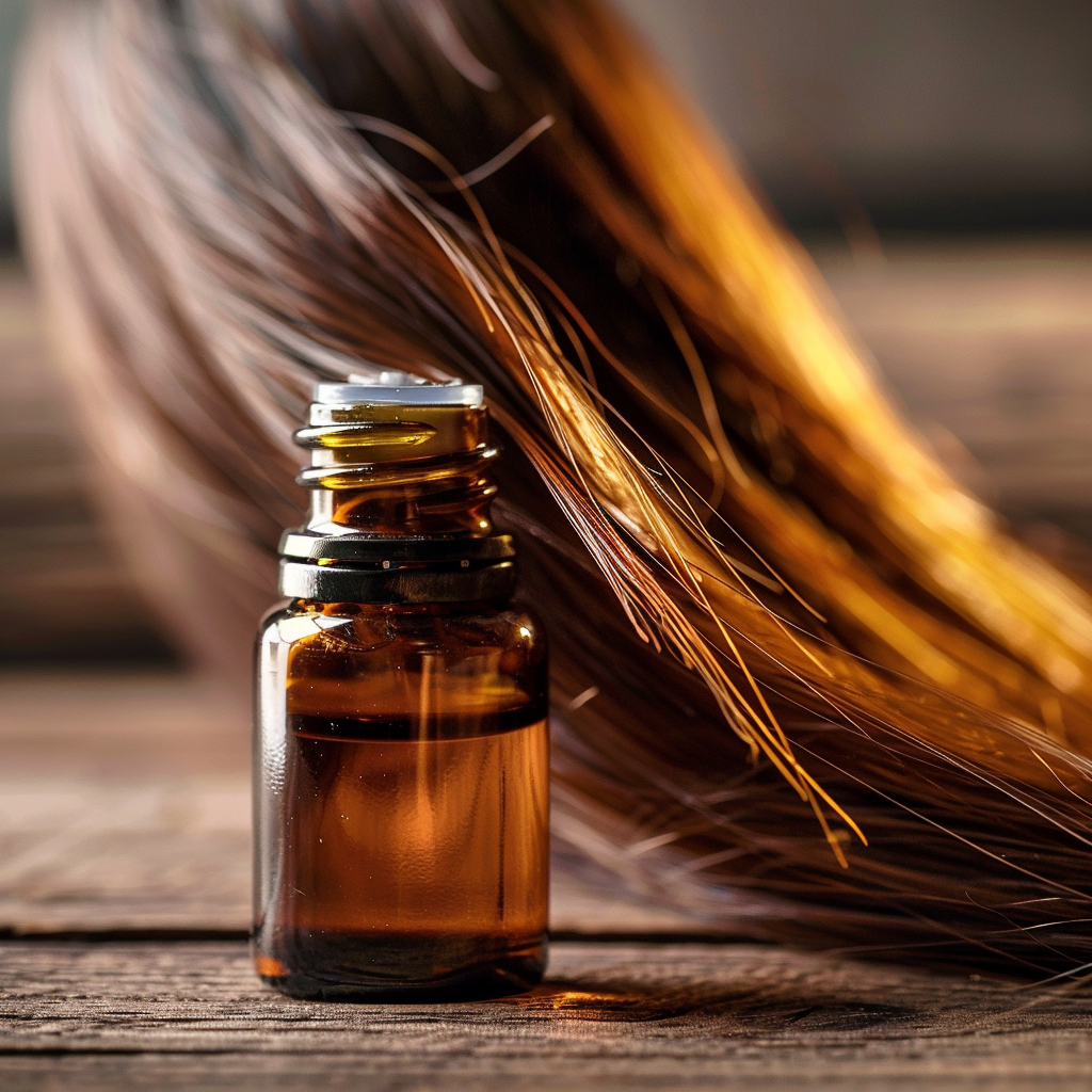 bottle of batana oil for split ends